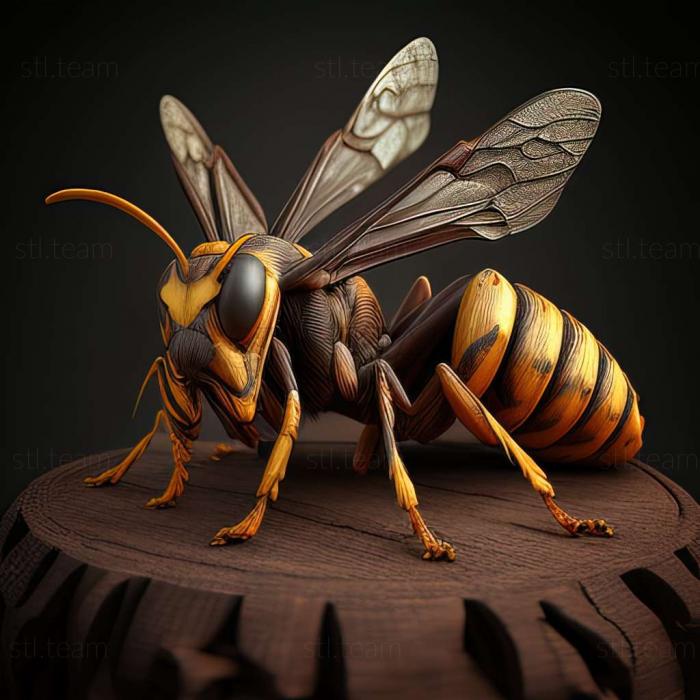 3D model Polistes albellus (STL)